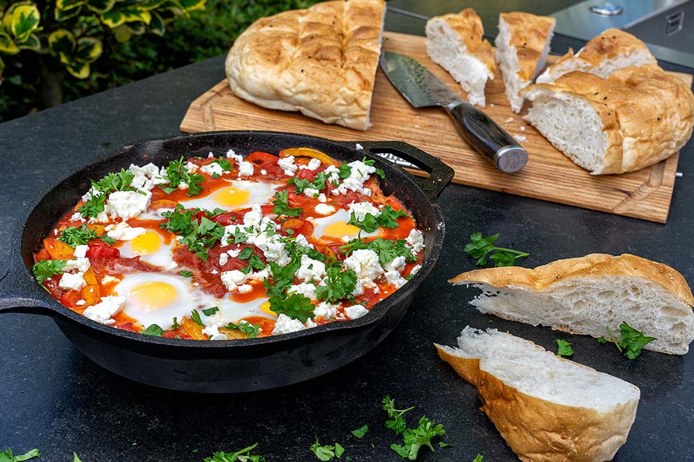 Zaubere tolle Gerichte in der gusseisernen Grillpfanne von Schickling