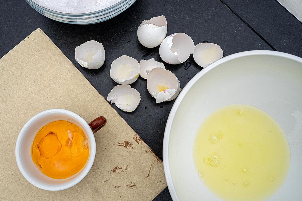 Salzkruste zubereiten