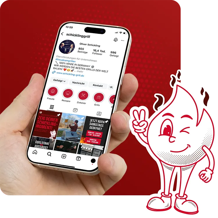 Instagram Kanal von Schickling Grill