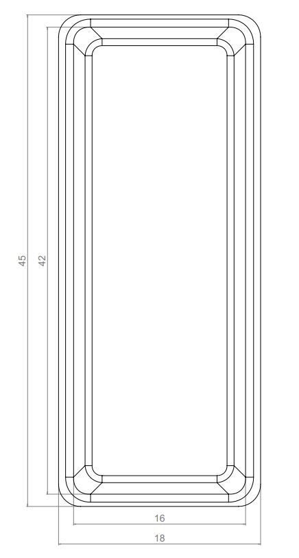 Grillschale XL: 45 x 18 cm