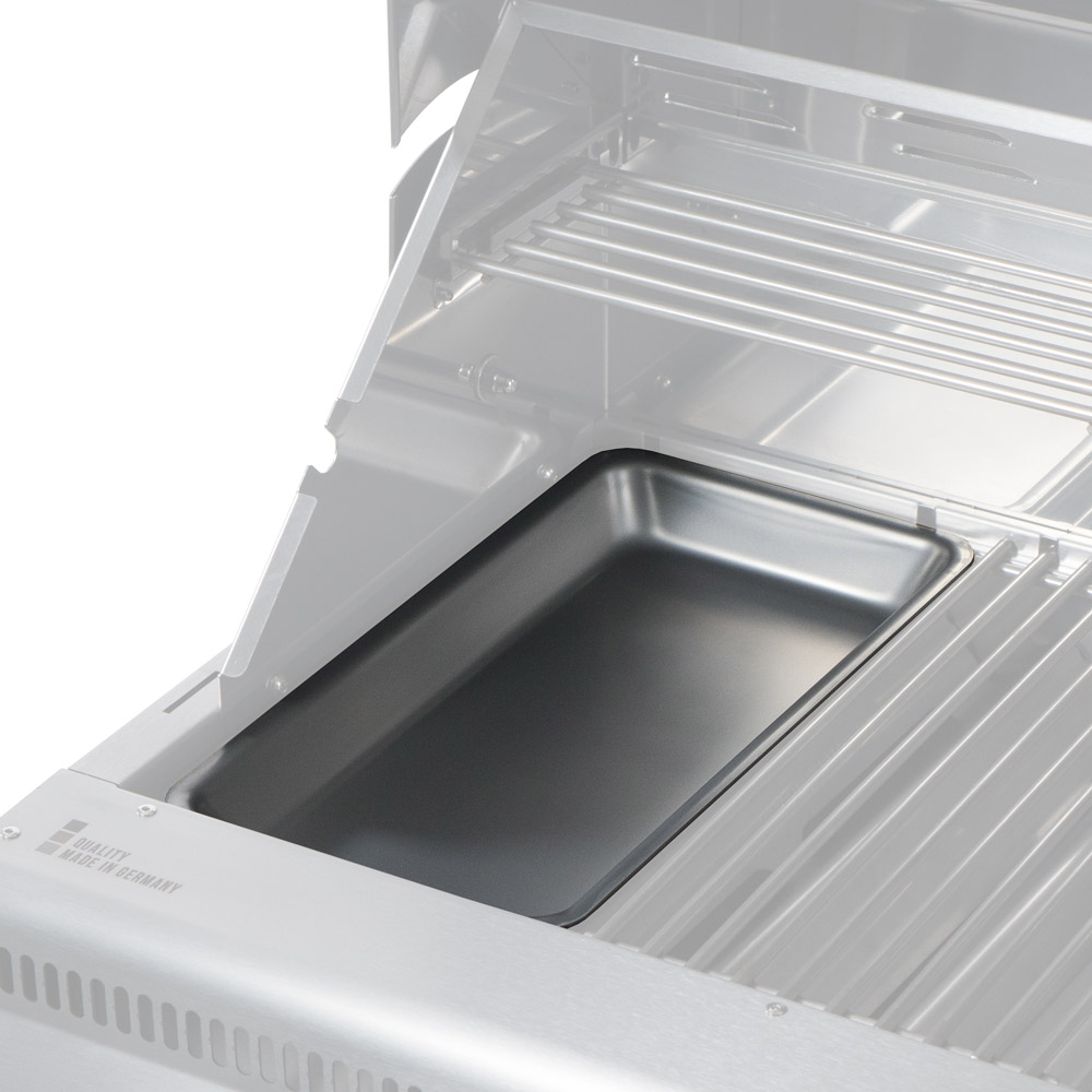 Grillschale L aus Edelstahl, Länge: 33,5 cm x 18,8 cm