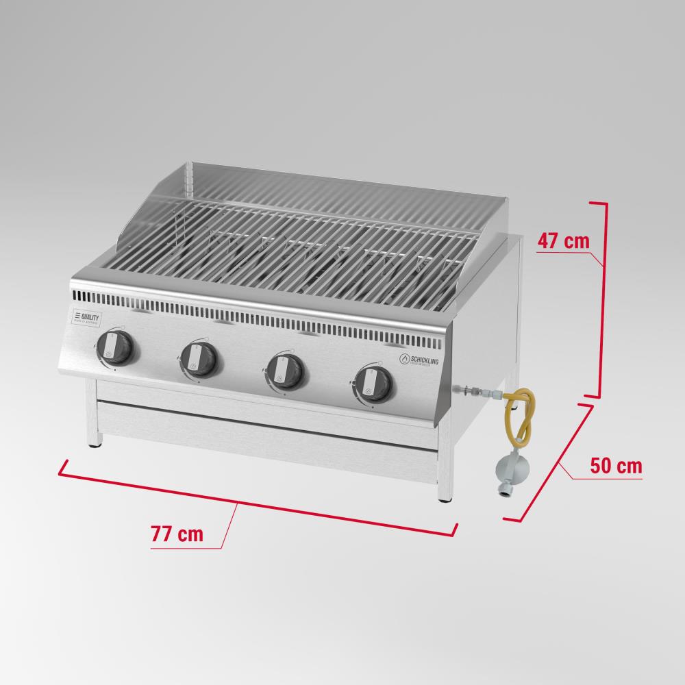 Abmessungen Einbau Gasgrill Hermann XL - Basic
