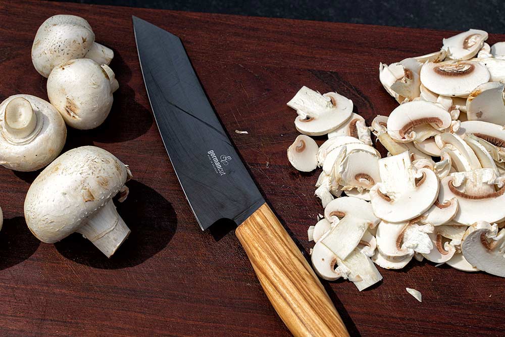 Champignons schneiden