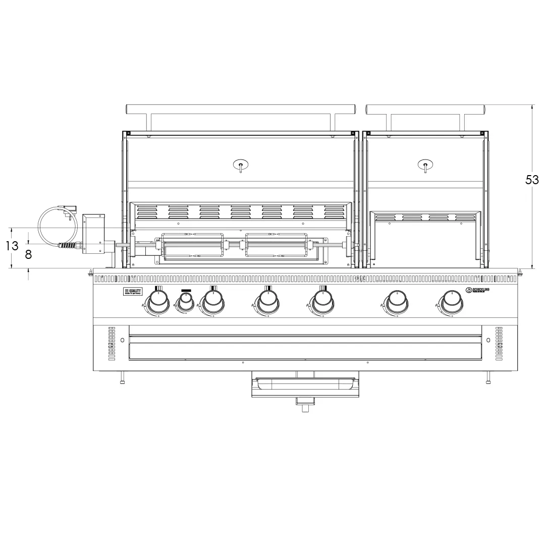 Big Rocket Highend Gasgrill - Maße 6