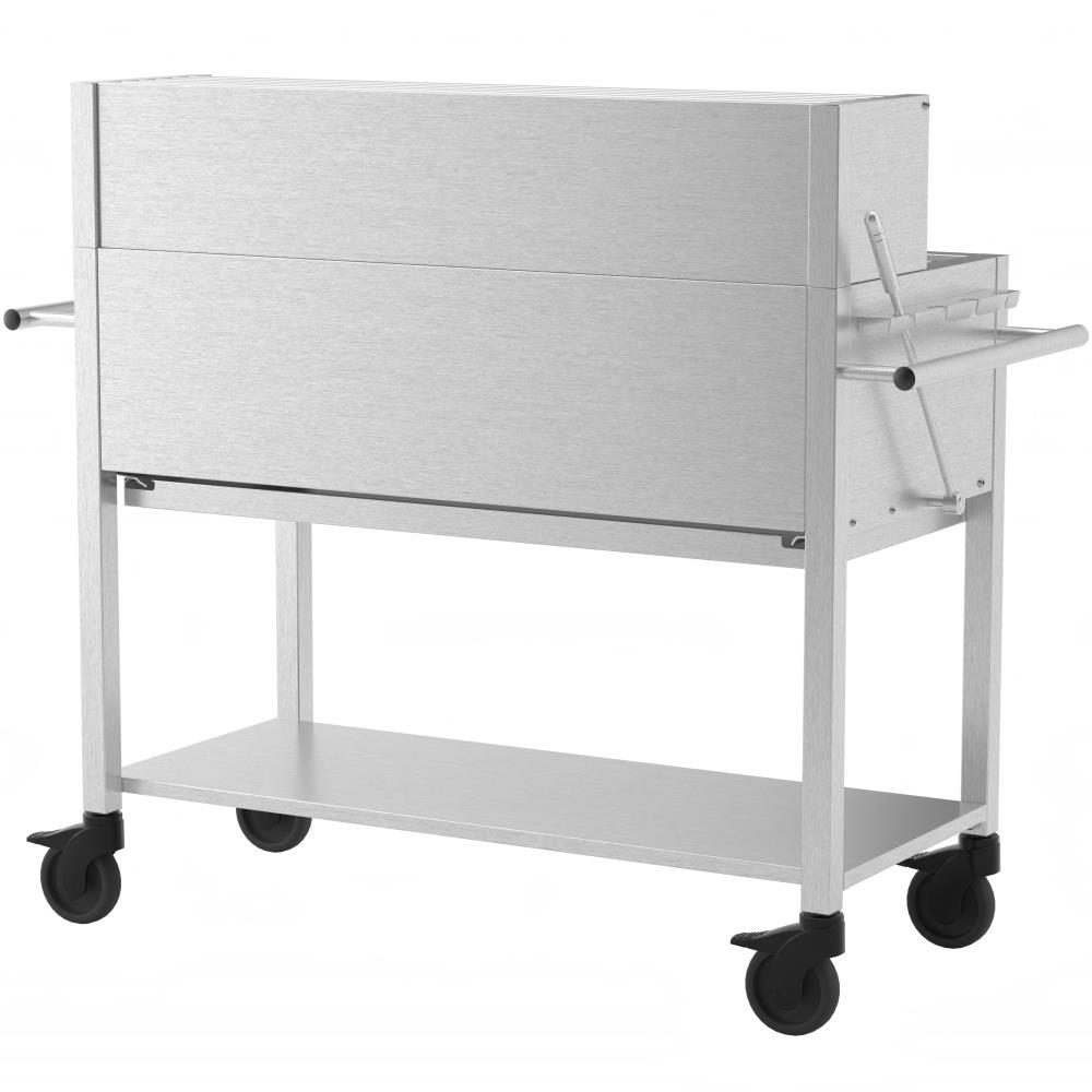 Edelstahlgrill Profistar - Rückwand vom Profistar aus Edelstahl