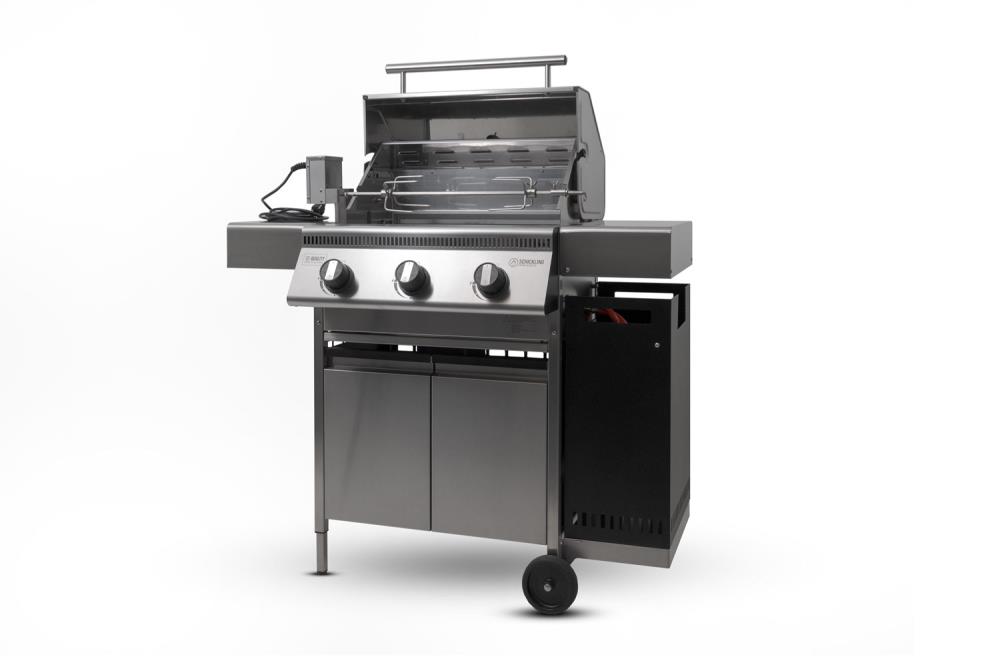 Henry L mit Drehspieß und Heckling