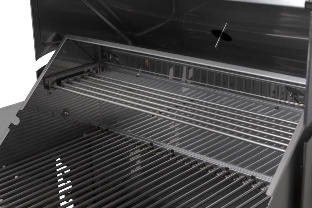 Das Warmhalterost dient als zweite Grillebene